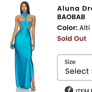Baobab Aluna Dress in Blue